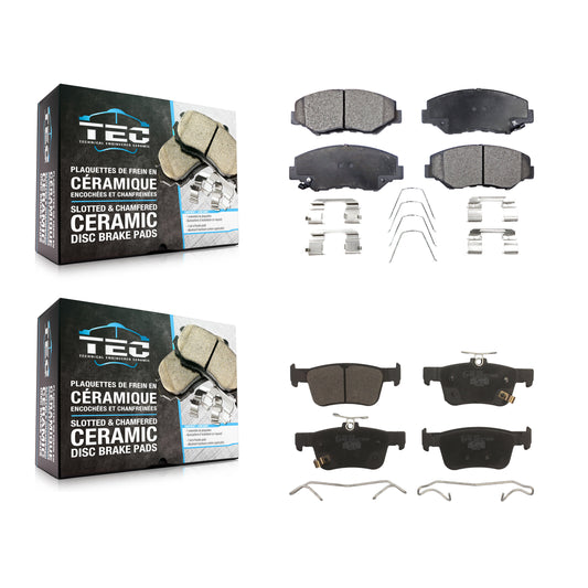 [Avant + Arrière] Kit de plaquette (céramique) de frein pour Honda Civic KTC-100470