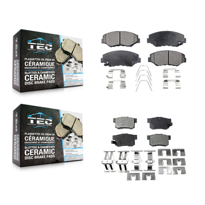 [Avant + Arrière] Kit de plaquette (céramique) de frein pour Honda Accord Civic CR-V Element Acura ILX KTC-100471