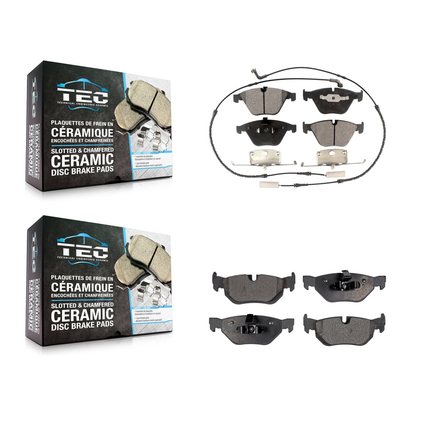 [Avant + Arrière] Kit de plaquette (céramique) de frein pour BMW 328i xDrive X1 328xi 323i KTC-100476