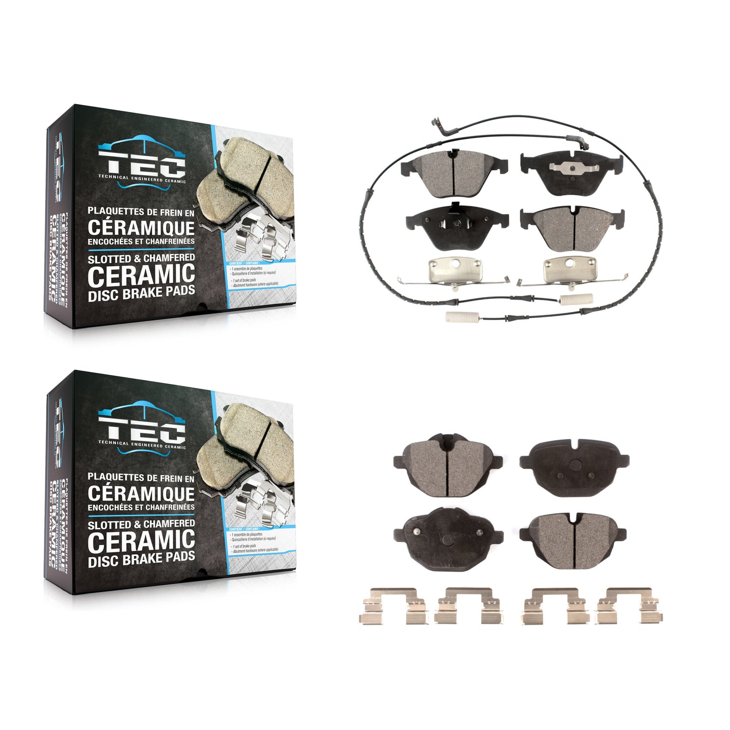 [Avant + Arrière] Kit de plaquette (céramique) de frein pour BMW Z4 KTC-100477