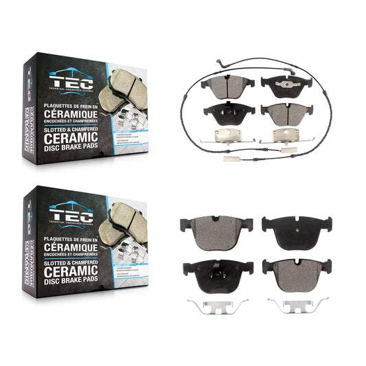 [Avant + Arrière] Kit de plaquette (céramique) de frein pour BMW 750Li M3 650i 535i 745Li 550i 750i 745i 645Ci 545i 760Li 1 Series M 760i KTC-100478