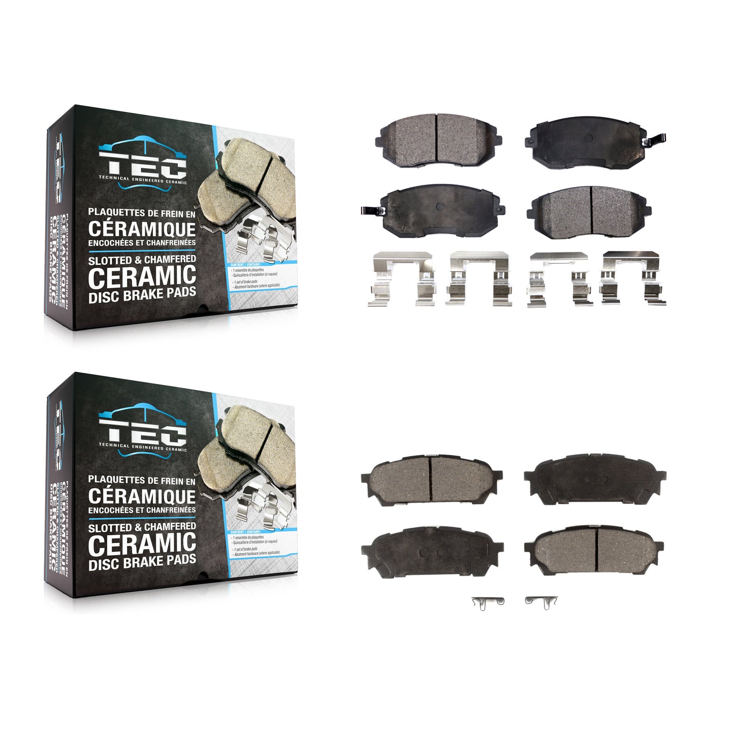 [Avant + Arrière] Kit de plaquette (céramique) de frein pour Subaru Forester Impreza Saab 9-2X KTC-100485