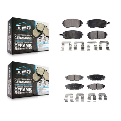 [Avant + Arrière] Kit de plaquette (céramique) de frein pour Subaru Outback Legacy Forester Impreza WRX KTC-100486