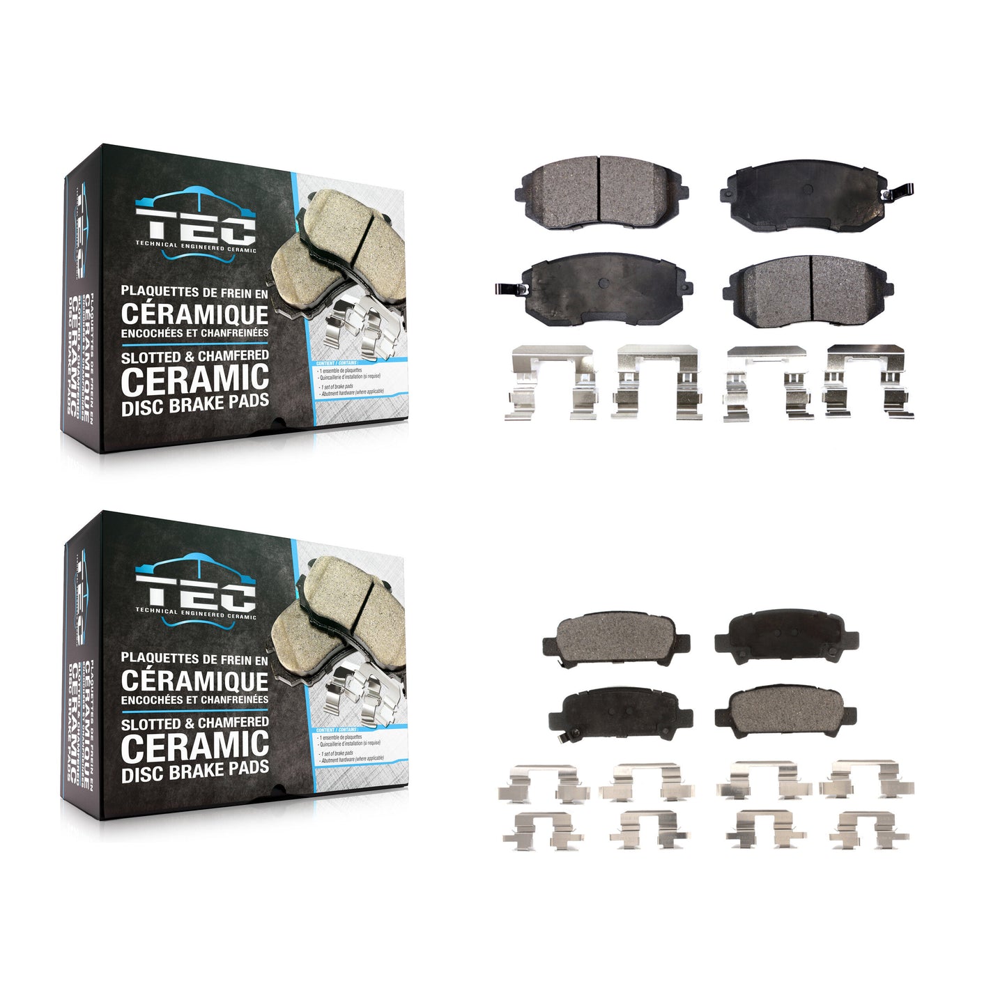 [Avant + Arrière] Kit de plaquette (céramique) de frein pour Subaru Outback Impreza Forester Legacy Baja KTC-100487