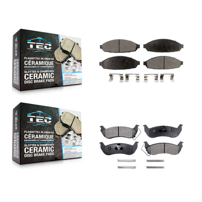 [Avant + Arrière] Kit de plaquette (céramique) de frein pour Ford Crown Victoria Mercury Grand Marquis Lincoln Town Car Marauder KTC-100489
