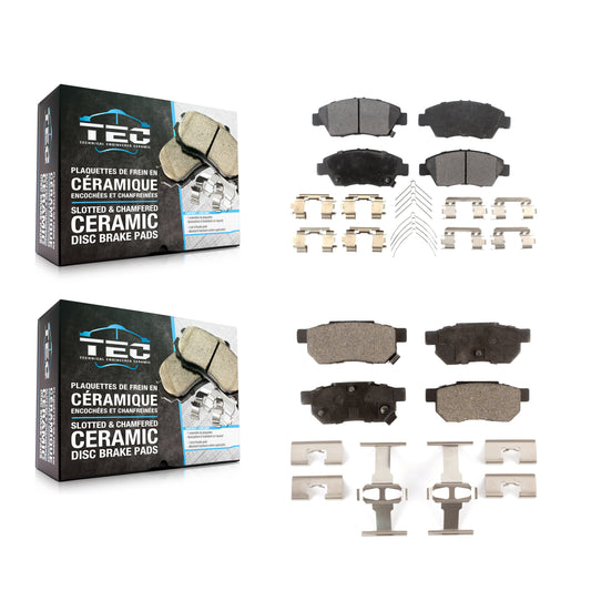 [Avant + Arrière] Kit de plaquette (céramique) de frein pour Honda Fit Civic del Sol KTC-100495