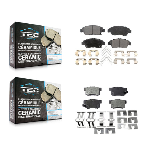 [Avant + Arrière] Kit de plaquette (céramique) de frein pour Honda Civic Acura RSX ILX CR-Z KTC-100496