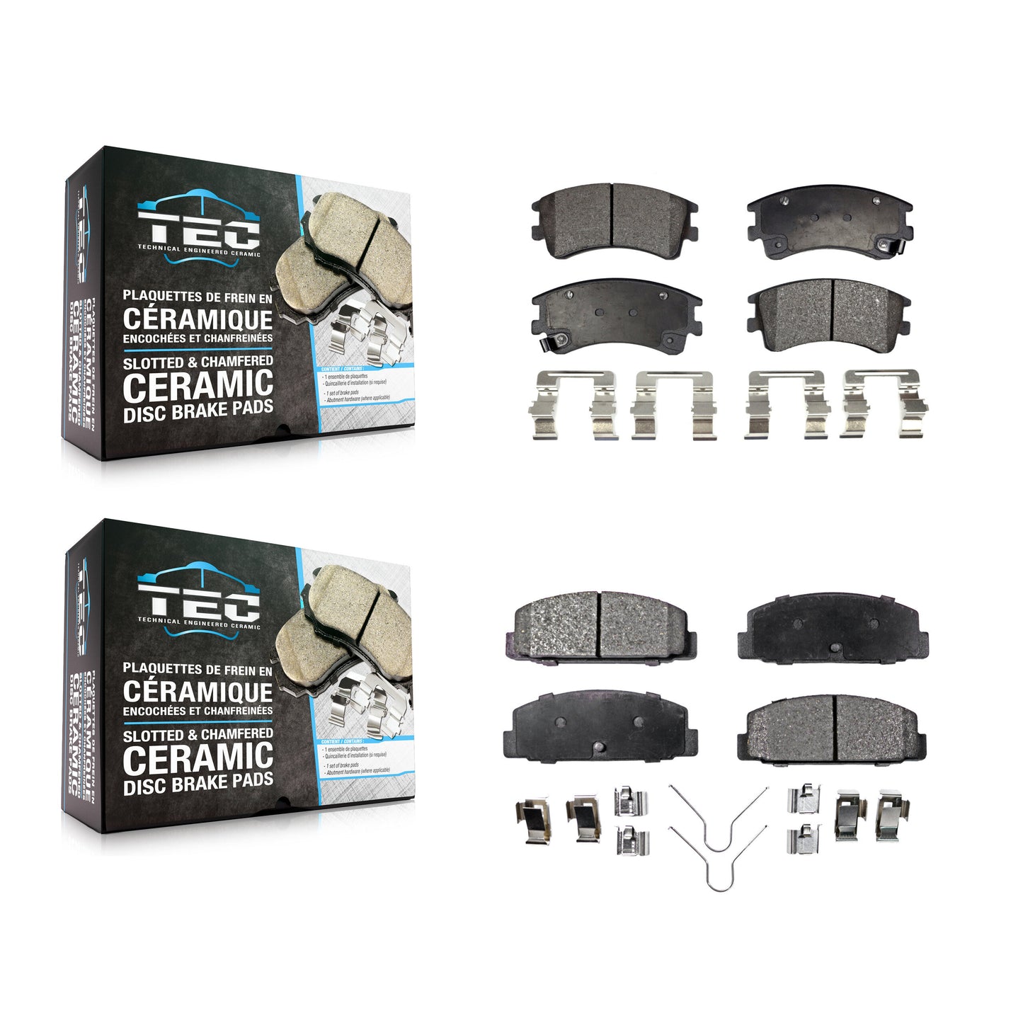 [Avant + Arrière] Kit de plaquette (céramique) de frein pour 2003-2005 Mazda 6 KTC-100498