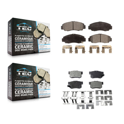 [Avant + Arrière] Kit de plaquette (céramique) de frein pour Honda Accord Acura CSX KTC-100499