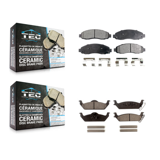 [Avant + Arrière] Kit de plaquette (céramique) de frein pour 2003-2004 Dodge Dakota KTC-100500