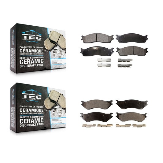 [Avant + Arrière] Kit de plaquette (céramique) de frein pour Dodge Ram 2500 1500 3500 KTC-100501