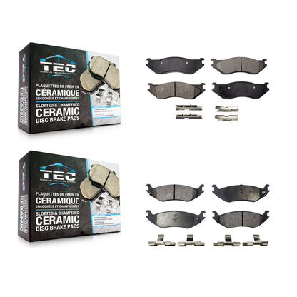 [Avant + Arrière] Kit de plaquette (céramique) de frein pour Dodge Ram 1500 KTC-100502