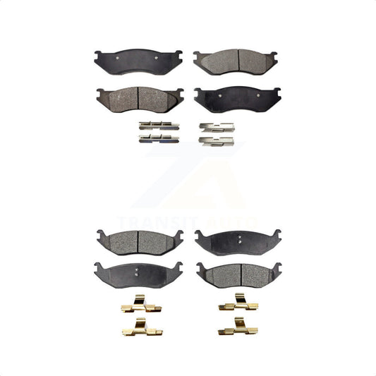 [Avant + Arrière] Kit de plaquette (céramique) de frein pour Dodge Durango Ram 1500 Van KTC-100503 par TEC