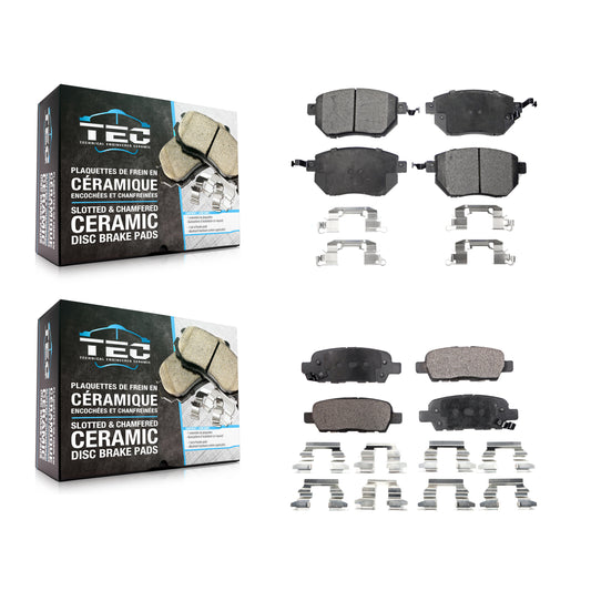 [Avant + Arrière] Kit de plaquette (céramique) de frein pour Nissan Murano Altima Maxima INFINITI FX35 FX45 KTC-100504
