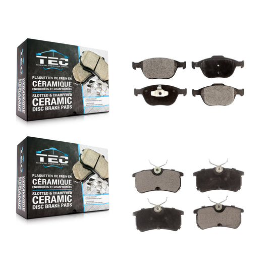 [Avant + Arrière] Kit de plaquette (céramique) de frein pour Ford Focus SVT KTC-100505