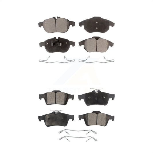 [Avant + Arrière] Kit de plaquette (céramique) de frein pour 2004-2011 Saab 9-3 avec 285mm Diameter Rotor or 302mm KTC-100506 par TEC