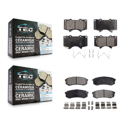 [Avant + Arrière] Kit de plaquette (céramique) de frein pour Toyota 4Runner Lexus Sequoia GX460 FJ Cruiser GX470 KTC-100507