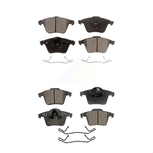 [Avant + Arrière] Kit de plaquette (céramique) de frein pour 2003-2014 Volvo XC90 avec 316mm Diameter Rotor KTC-100508 par TEC