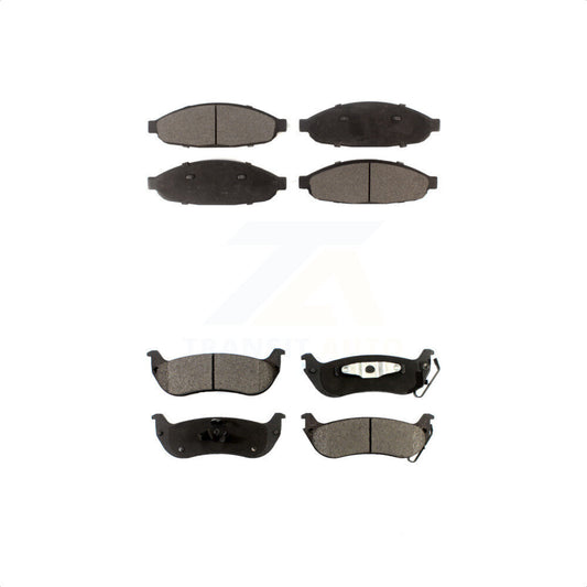 [Avant + Arrière] Kit de plaquette (céramique) de frein pour 2004-2008 Chrysler Pacifica KTC-100509 par TEC