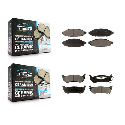 [Avant + Arrière] Kit de plaquette (céramique) de frein pour 2004-2008 Chrysler Pacifica KTC-100509