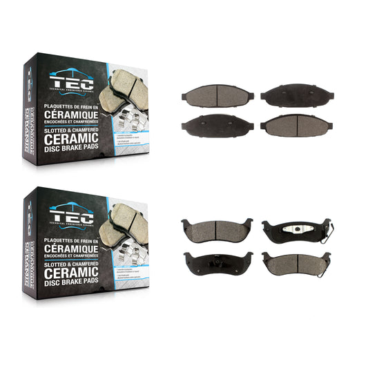 [Avant + Arrière] Kit de plaquette (céramique) de frein pour 2004-2008 Chrysler Pacifica KTC-100509