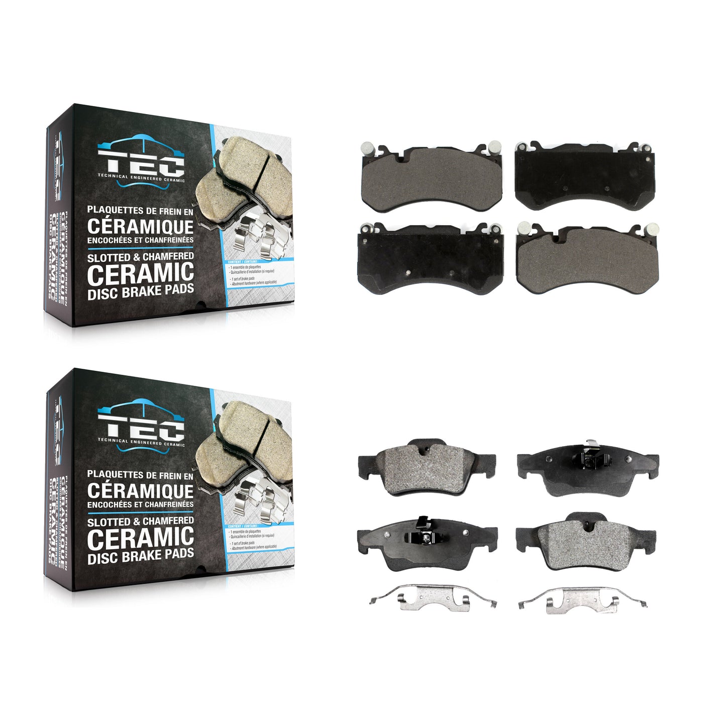 [Avant + Arrière] Kit de plaquette (céramique) de frein pour Mercedes-Benz G63 AMG G65 KTC-100511