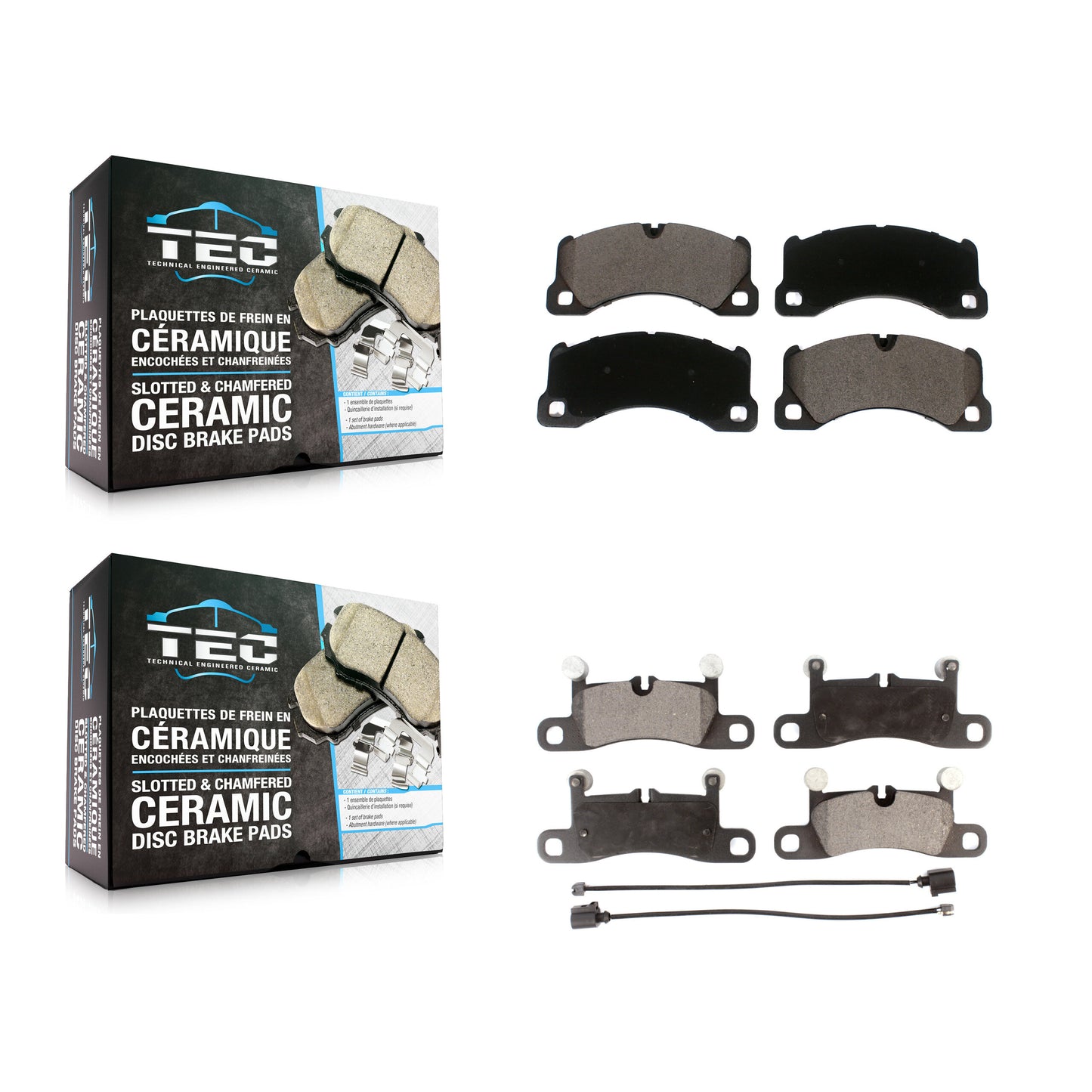 [Avant + Arrière] Kit de plaquette (céramique) de frein pour Porsche Cayenne Volkswagen Touareg KTC-100515