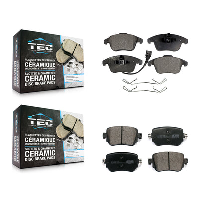 [Avant + Arrière] Kit de plaquette (céramique) de frein pour Volkswagen Passat Audi Q3 Quattro KTC-100516