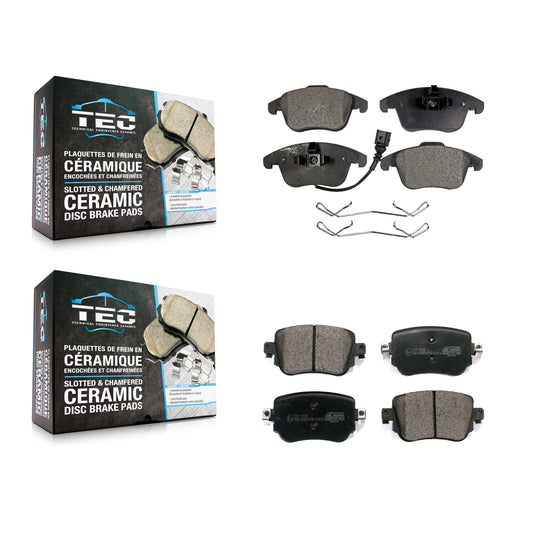 [Avant + Arrière] Kit de plaquette (céramique) de frein pour Volkswagen Passat Audi Q3 Quattro KTC-100516