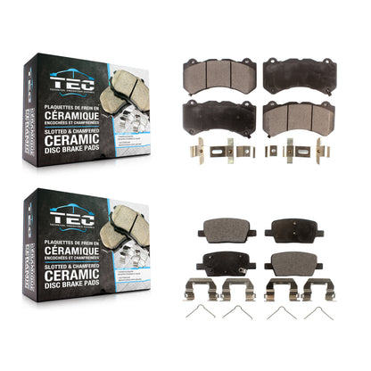 [Avant + Arrière] Kit de plaquette (céramique) de frein pour Chevrolet Camaro avec 6 Piston Brembo Calipers KTC-100517