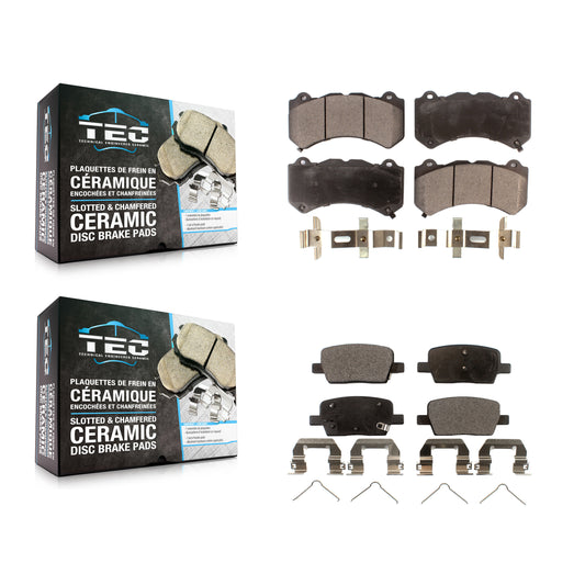 [Avant + Arrière] Kit de plaquette (céramique) de frein pour Chevrolet Camaro avec 6 Piston Brembo Calipers KTC-100517