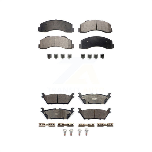 [Avant + Arrière] Kit de plaquette (céramique) de frein pour Ford F-150 Expedition Lincoln Navigator KTC-100518 par TEC