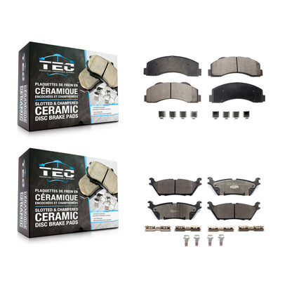 [Avant + Arrière] Kit de plaquette (céramique) de frein pour Ford F-150 Expedition Lincoln Navigator KTC-100518