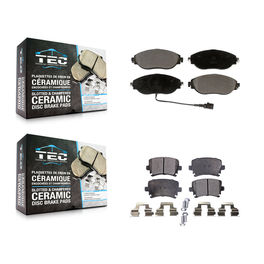 [Avant + Arrière] Kit de plaquette (céramique) de frein pour Volkswagen GTI CC KTC-100519