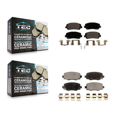 [Avant + Arrière] Kit de plaquette (céramique) de frein pour Jeep Cherokee Chrysler 200 KTC-100521