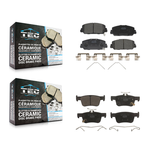 [Avant + Arrière] Kit de plaquette (céramique) de frein pour Honda Civic KTC-100523