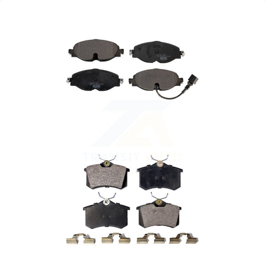 [Avant + Arrière] Kit de plaquette (céramique) de frein pour 2015 Volkswagen Golf SportWagen KTC-100531 par TEC