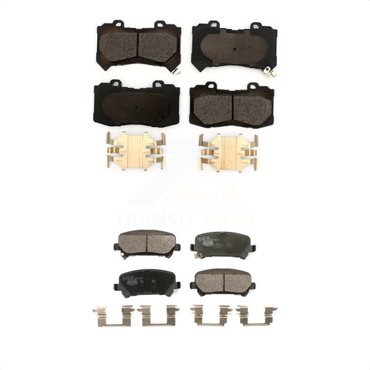 [Avant + Arrière] Kit de plaquette (céramique) de frein pour 2015-2020 Chevrolet Colorado GMC Canyon KTC-100532 par TEC