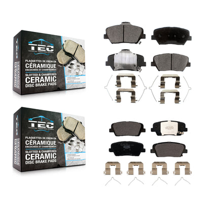 [Avant + Arrière] Kit de plaquette (céramique) de frein pour Kia Sorento Hyundai Santa Fe Sport KTC-100534