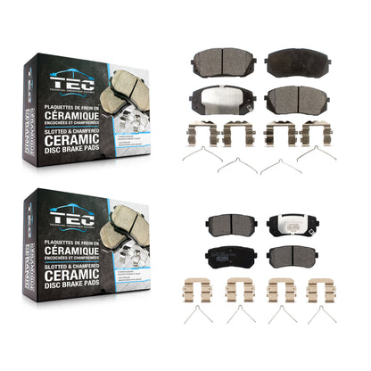 [Avant + Arrière] Kit de plaquette (céramique) de frein pour Kia Optima Hyundai Sonata KTC-100536