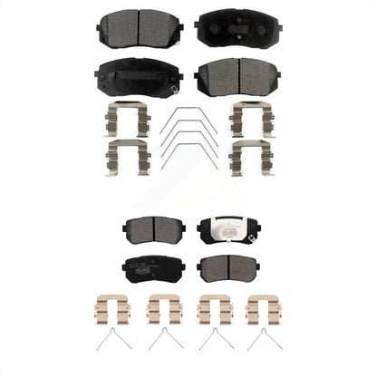 [Avant + Arrière] Kit de plaquette (céramique) de frein pour Kia Optima avec Manual Parking KTC-100537 par TEC