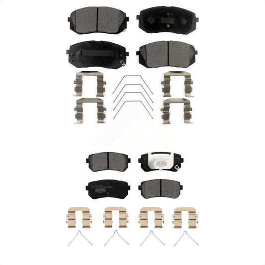 [Avant + Arrière] Kit de plaquette (céramique) de frein pour Kia Optima avec Manual Parking KTC-100537 par TEC