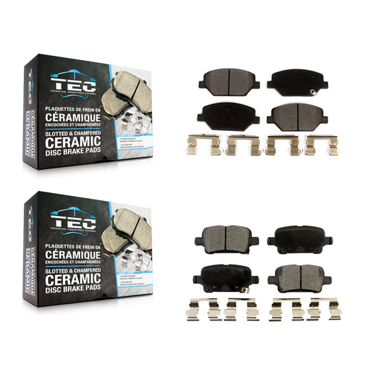 [Avant + Arrière] Kit de plaquette (céramique) de frein pour Chevrolet Equinox GMC Terrain Buick LaCrosse Regal TourX Sportback KTC-100539