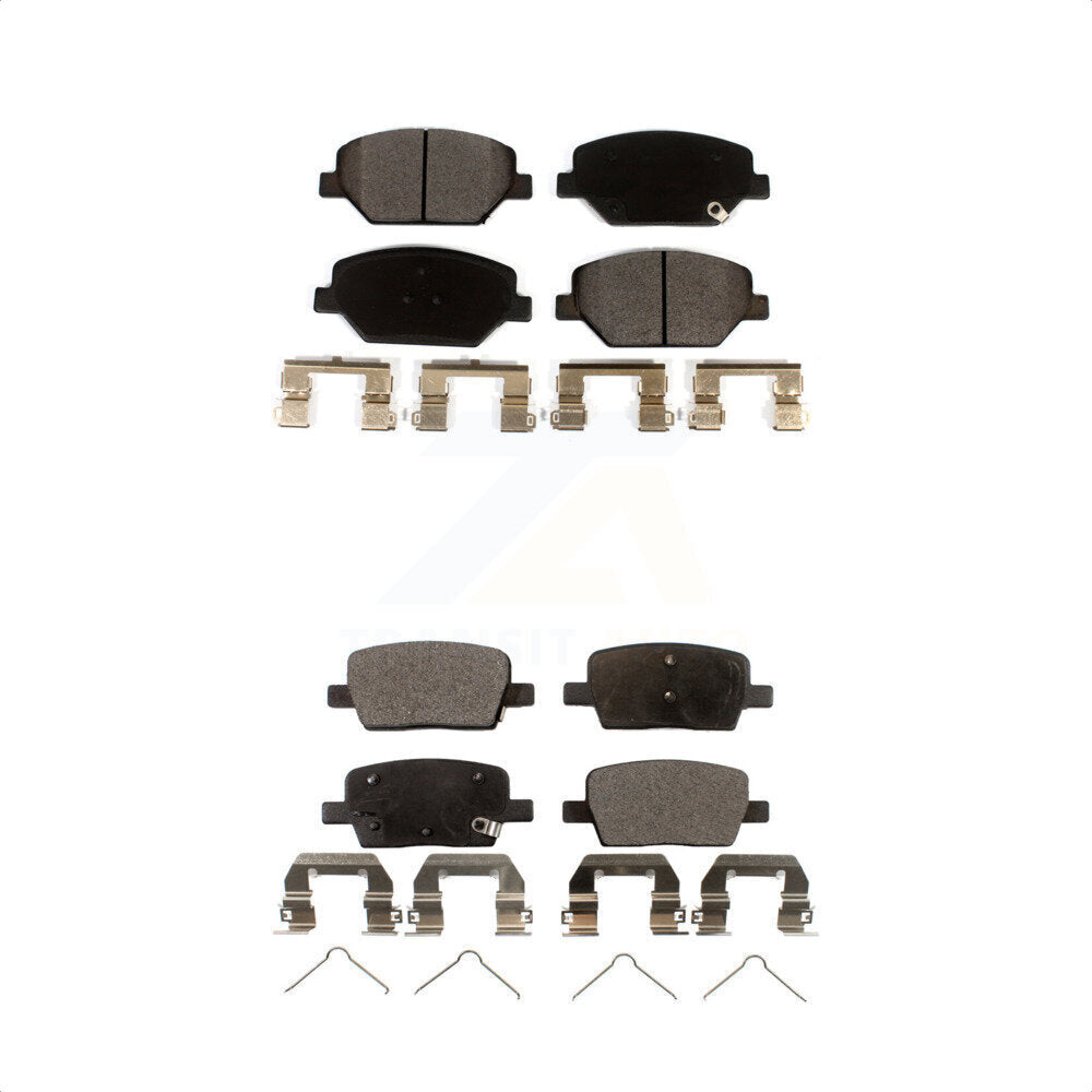 [Avant + Arrière] Kit de plaquette (céramique) de frein pour Chevrolet Camaro sans Brembo Calipers KTC-100540 par TEC