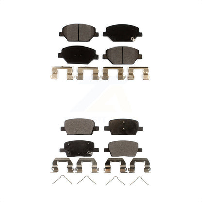 [Avant + Arrière] Kit de plaquette (céramique) de frein pour Chevrolet Camaro sans Brembo Calipers KTC-100540 par TEC