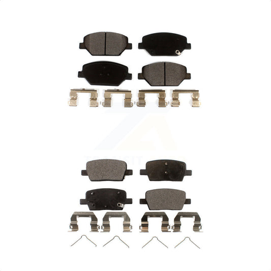 [Avant + Arrière] Kit de plaquette (céramique) de frein pour Chevrolet Camaro sans Brembo Calipers KTC-100540 par TEC