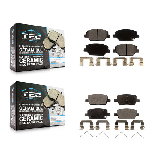 [Avant + Arrière] Kit de plaquette (céramique) de frein pour Chevrolet Camaro sans Brembo Calipers KTC-100540