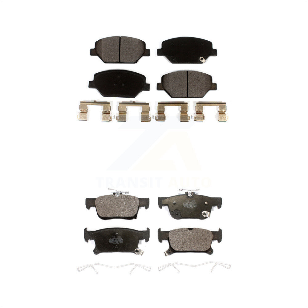 [Avant + Arrière] Kit de plaquette (céramique) de frein pour Buick Envision KTC-100541 par TEC