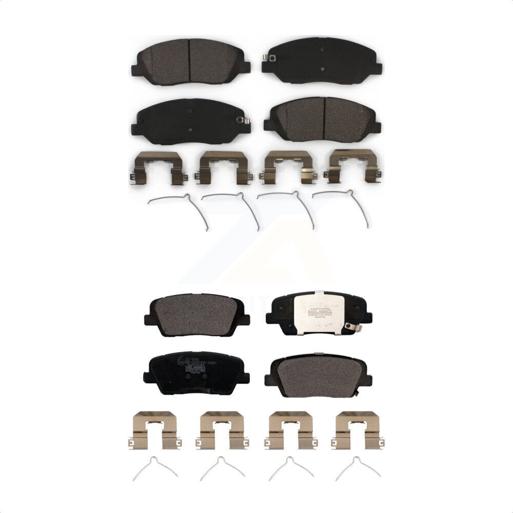 [Avant + Arrière] Kit de plaquette (céramique) de frein pour Hyundai Santa Fe XL KTC-100544 par TEC