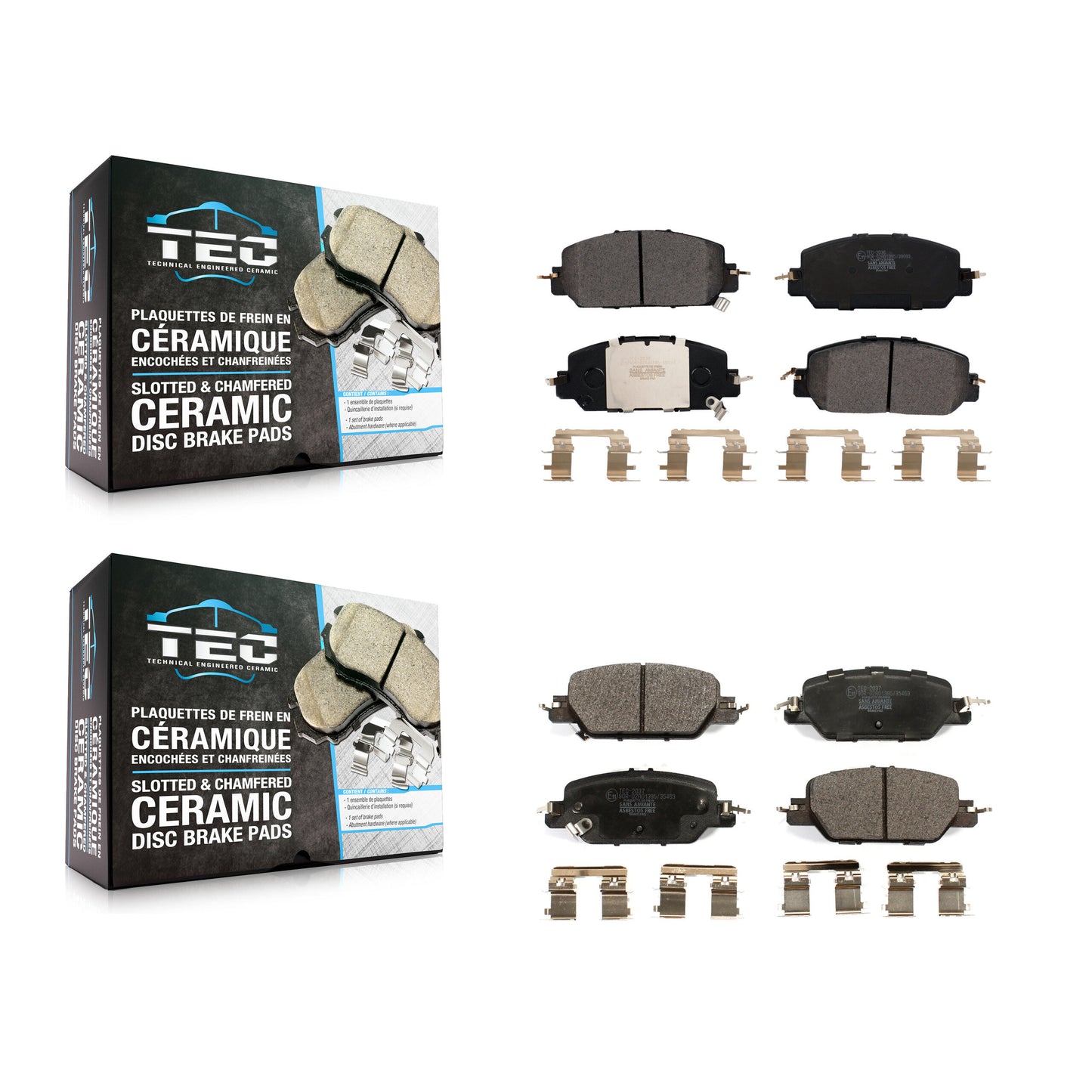 [Avant + Arrière] Kit de plaquette (céramique) de frein pour Honda CR-V KTC-100545